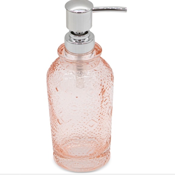 Lavender and Sage Blush Glass 3-Pc. Bathroom Accessory Set - Blush Pink - Picture 4 of 4